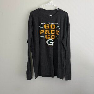 EUC Mens size 2X Green Bay Packers Long Sleeve Top - Playoffs 2021